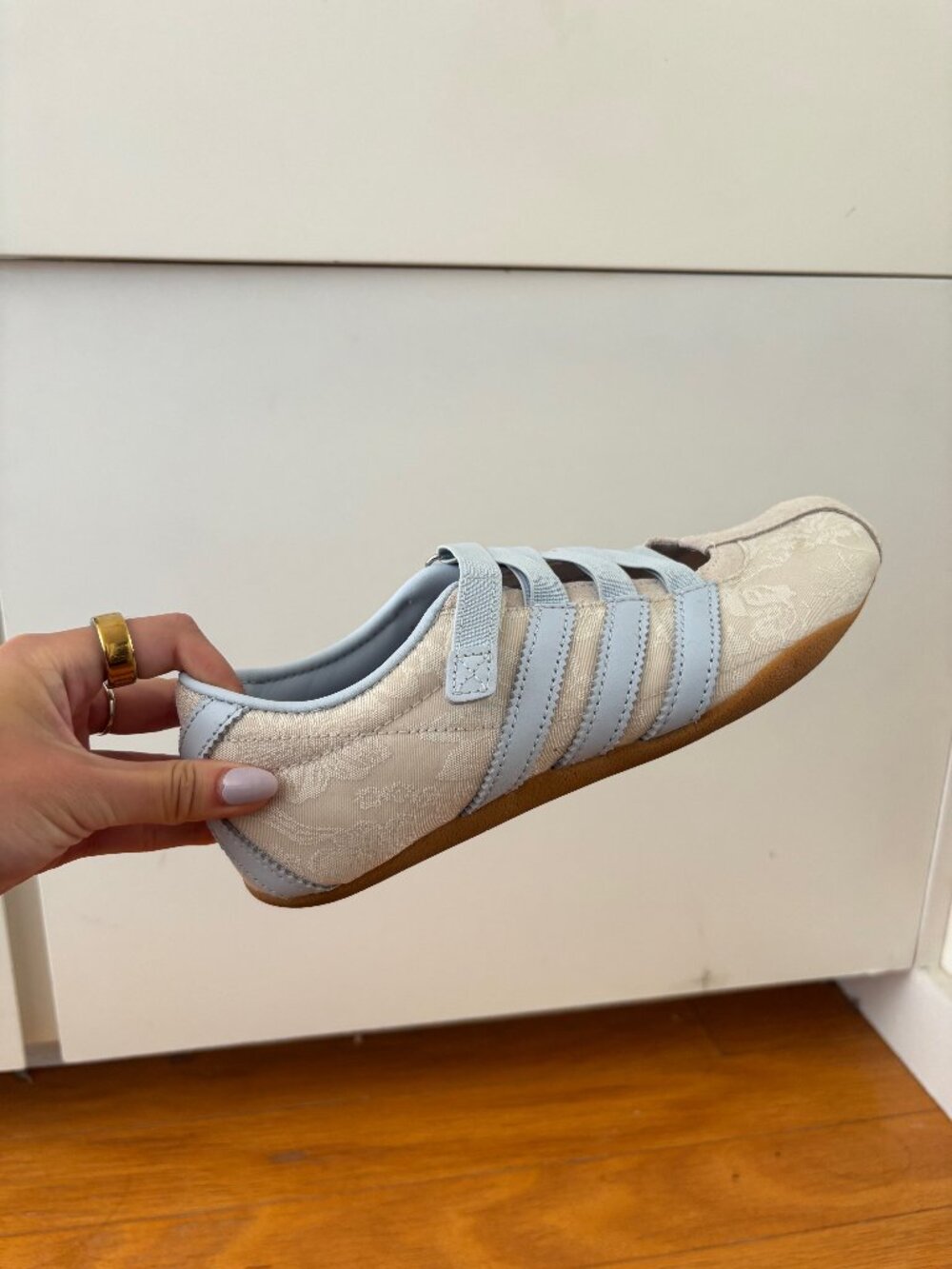 Adidas x Liberty London Women's Tokyo Mary Jane Chalk Pearl/Crystal Sky Size 6